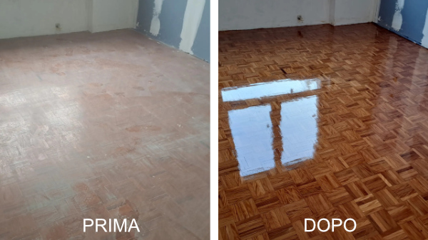 Milano lucidatura parquet solvente lucido