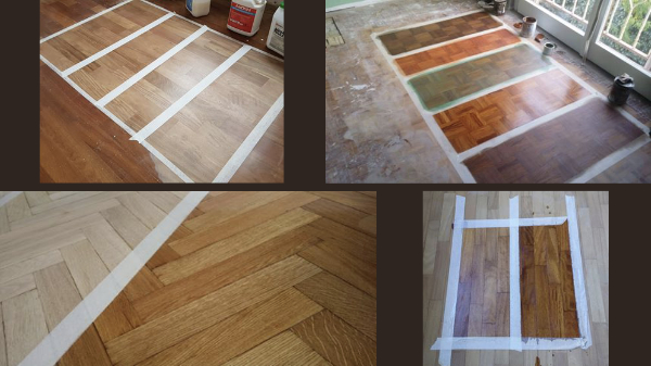 Cambio del colore, lamatura,  stuccatura di una pavimento in parquet prefinito o massello tradizionale da chiaro e scuro, rosso, mogano, grigio o sbiancato a Milano