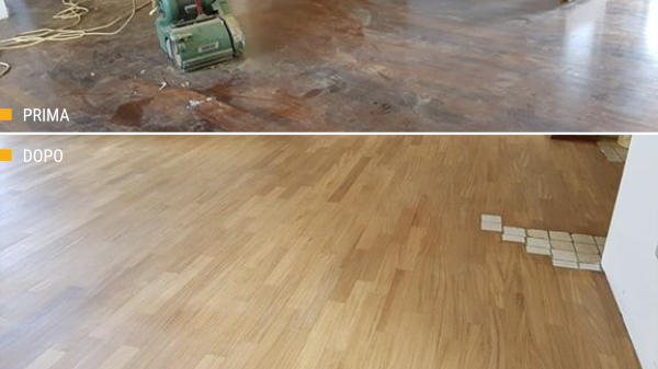 lucidatura e levigatura di un parquet a Milano e Monza