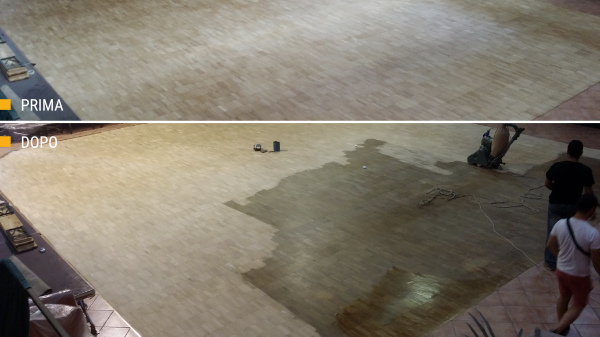 come lamare un pavimento in parquet con vernice a solvente